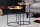 Beistelltisch 2er Set in Gold Schwarz mit Tablett Handarbeit