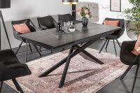Esstisch ausziehbar Keramik in Steinoptik 180x90 cm