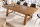 Esstisch recyceltem Holz (Kiefer) in Vintage Braun 165x90 cm