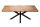 Esstisch Sheesham Holz Metall 180 x 90 cm X-Beine