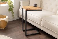 Beistelltisch Mango Holz Metall 26 x 36 cm