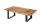 Couchtisch Mango Holz Metall 100 x 60 cm Kufengestell
