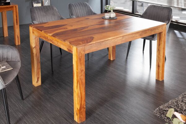 Esstisch Sheesham Holz in Natur 140 x 70 cm