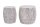 Couchtisch 2er Set Metall in Silber Handarbeit
