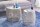 Couchtisch 2er Set Metall in Silber Handarbeit