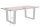 Couchtisch Akazienholz Metall Baumkante 120 x 60 cm