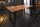Table de salle à manger en bois dacacia et métal avec arête darbre 180 x 90 cm