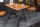 Bartisch Akazienholz Metall 120 x 83 cm H: 106 cm