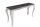 Table console en céramique noire argentée 145cm