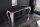 Table console en céramique noire argentée 145cm