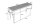 Table console en céramique noire argentée 145cm