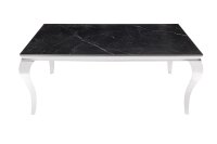 Table de salle à manger en céramique noire...