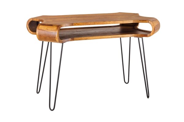 Bureau bois de sheesham métal 120 x 78 cm