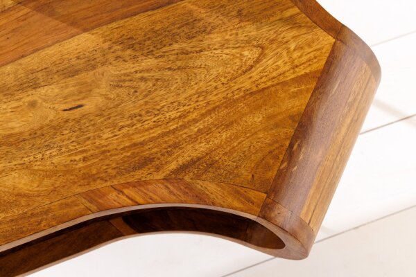 Table basse en bois de sheesham et métal 100 x 55 cm