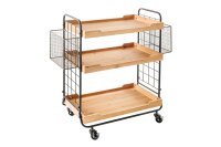 Chariot de cuisine avec roulettes Plateaux Bois (pin)...