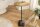 Beistelltisch Mango Holz Marmor Metall Handarbeit Ø 33 cm