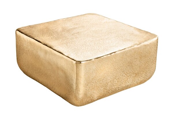 Couchtisch Metall in Gold 68 x 68 cm Handarbeit