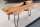 Couchtisch Akazienholz Metall 100x41 cm (LxBxH) Handarbeit