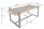 Couchtisch Akazienholz Metall 100x41 cm (LxBxH) Handarbeit