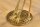Beistelltisch Gold 40x42 cm Hartglas Metall Handarbeit