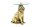 Table dappoint ronde Ø 45 cm travail manuel lion en or