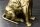 Table dappoint ronde Ø 45 cm travail manuel lion en or