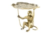 Beistelltisch Metall in Gold Antik 55x50 cm Handarbeit
