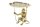 Beistelltisch Metall in Gold Antik 55x50 cm Handarbeit