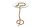 Beistelltisch Hartglas Metall in Kupfer 45x45 cm Handarbeit