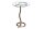 Beistelltisch Hartglas Metall in Kupfer 45x45 cm Handarbeit