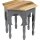 Table dappoint en bois de manguier Oriental Shabby Gris L : 45 cm