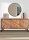 Sideboard 150 cm breit H: 76 cm Modern Akazienholz Metall