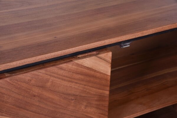 Sideboard bois métal largeur 120cm acacia moderne MONRO