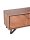 TV lowboard moderne avec éclairage 150 cm bois verre métal