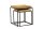 Lot de 2 tables dappoint carrées en bois de manguier acier MORLEY