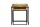 Lot de 2 tables dappoint carrées en bois de manguier acier MORLEY