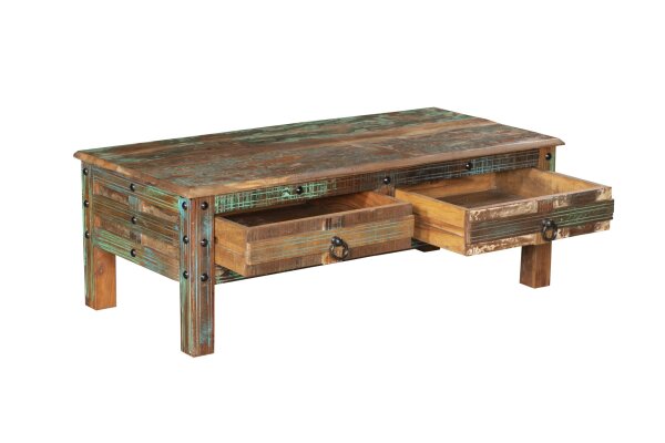 Couchtisch mit Schubladen 115 cm Holz Bunt BLAIR
