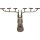 Kerzenhalter Tisch 89 cm lang Hirsch Design in Silber