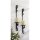 Kerzenhalter Wand 2er Set H: 56 cm Glas Stahl Schwarz