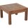 Quadratischer Couchtisch Teak Holz Braun B: 70 cm