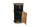 Barschrank mit Rollen H: 115 cm Stahl Holz Schwarz Natur