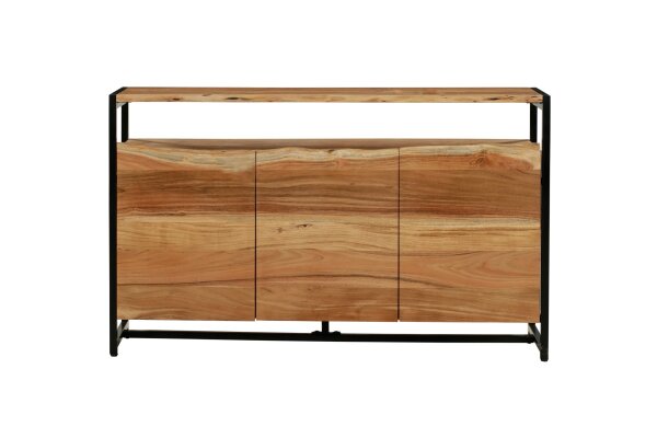Sideboard Akazienholz Eisen 145 cm breit Industrial