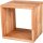 Würfel Beistelltisch Holz Eiche H: 36 cm Modern vielseitig