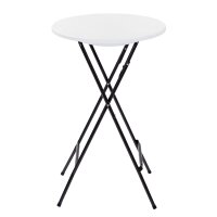 Stehtisch rund Ø 60cm H: 107cm Klapptisch Schwarz...