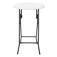 Stehtisch rund Ø 60cm H: 107cm Klapptisch Schwarz...