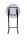 Table haute ronde Ø 60cm H : 107cm Table pliante noire blanche