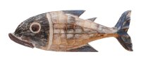 Décoration murale maritime poisson bois 50 cm de...