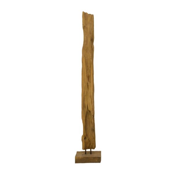 Statue Teak Holz Handarbeit H: 132 cm dekorativ