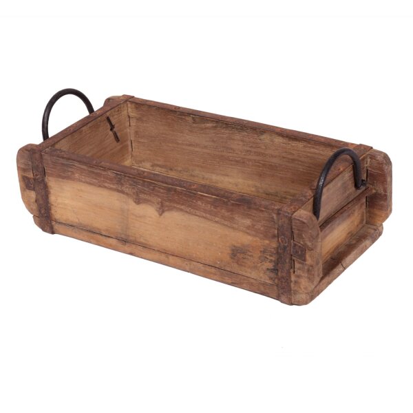 Coupe décorative en bois Fer avec poignées Industrial L : 33 cm