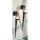 Kerzenwandhalter Rustikal 2er Set Stahl Glas Schwarz H: 43,5cm
